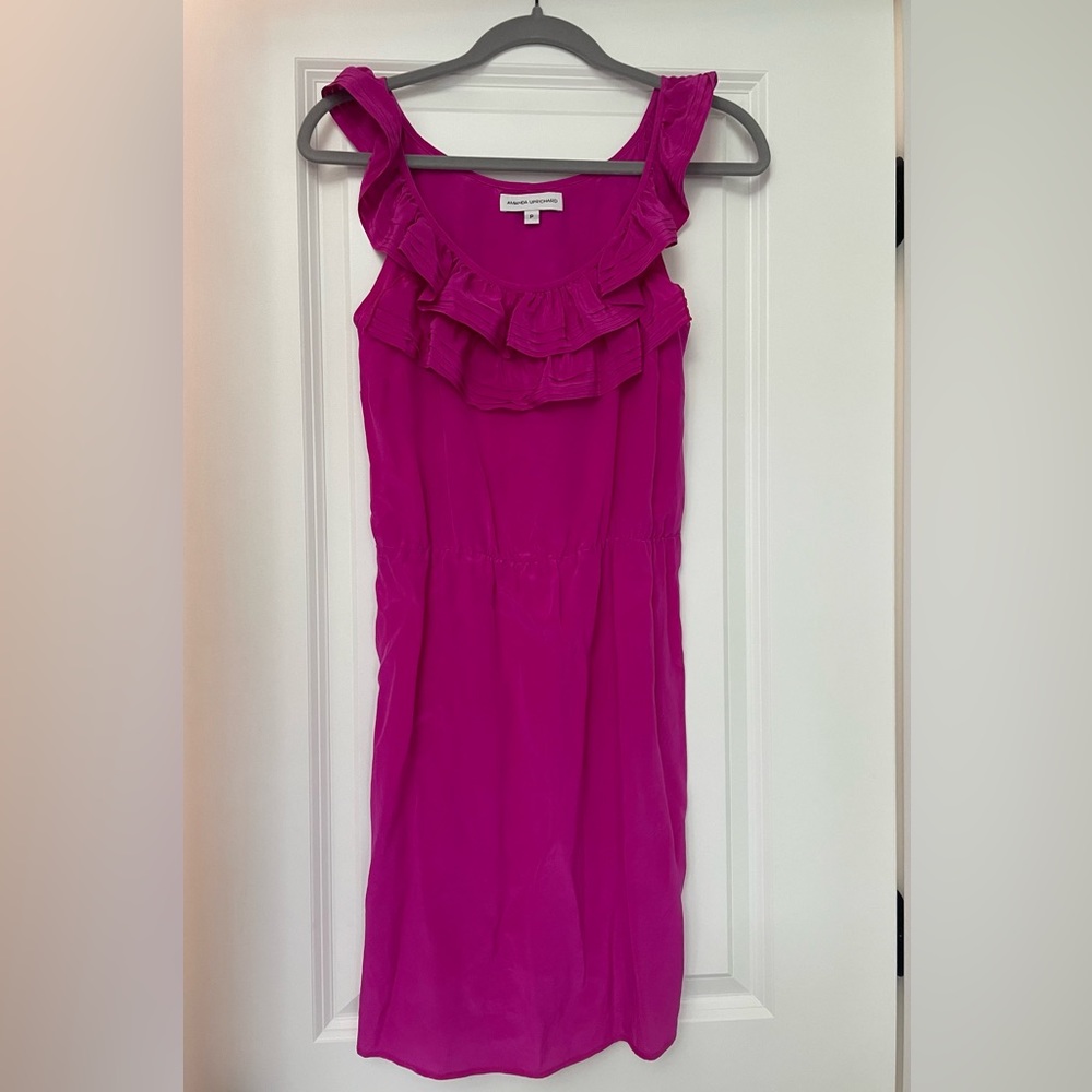 Hot pink, short dress, size P